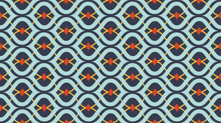 Seamless pattern geometric. Delicate beautiful ornament. Geometric fashion fabric print. 
Seamless vector pattern.