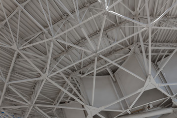 Wall Mural - very large array engineered structure supporting a large dish with trusses, horizontal aspect