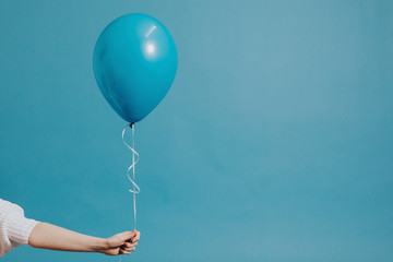 helium balloon on a string