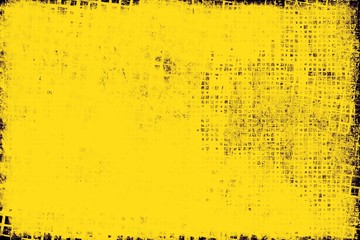 Yellow grunge background. Old paint texture