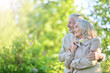© aletia2011 - Portrait of cute happy senior couple resting in spring park