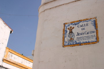 Typical street in Andalusia. Seville.Spain