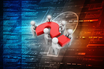 Poster - 3d illustration Business Network concept