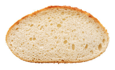 Slice of white wheat bread