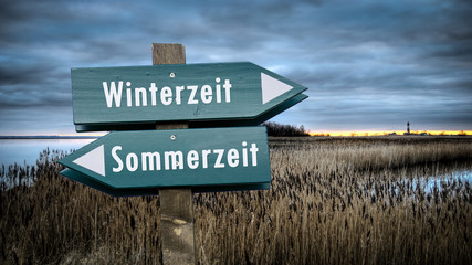 Wall Mural - Schild 382 - Winterzeit