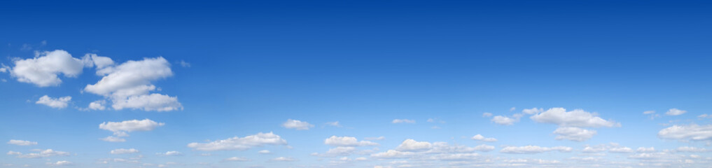 panorama - blue sky and white clouds
