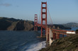 Golden Gate bridge in San Francisco - golden hour, horizontal
