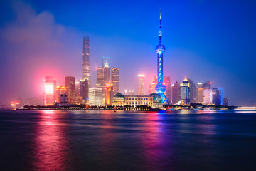 Wall Mural - Shanghai city skyline