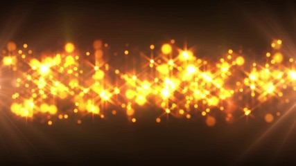 Poster - Abstract Glimmering Particles Animation/ 4k animation of a decorative glimmering background with fractal light seamless looping