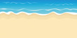 sandy beach and water summer holiday background vector illustration EPS10