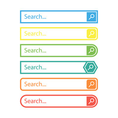 Poster - Search bar vector design element, in flat style