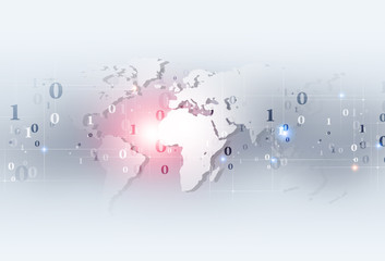 Binary Code Web Background