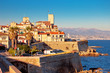 Antibes historic old town seafront and landmarks view