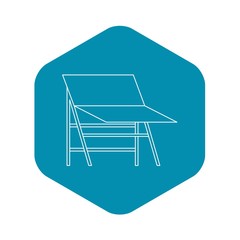 Poster - Photo studio screen icon. Outline illustration of photo studio screen vector icon for web