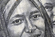 Silvana Comugnero Eritrea ft31_3422 Nacfa eritreo Nakfa Eritrean 100 Triptych portrait  of young woman