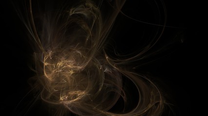 Aufkleber - Fantasy chaotic colorful fractal pattern. Abstract fractal shapes. 3D rendering illustration background or wallpaper