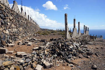 Wall Mural - Ruined fence