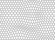 © Anastasia Gapeeva - Honeycomb black background. Vector illustration for banner.
