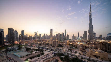 Wall Mural - Dubai cityscape at Magic Hour