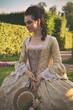 Ladie in XVIII century rococo dress
