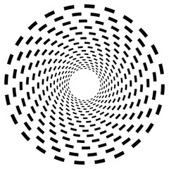 Fototapete - Spiral, swirl, twirl abstract element over white