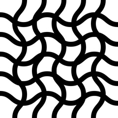 Poster - Abstract black and white element over white