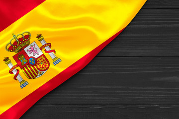 Wall Mural - Flag of Spain place for text cope space