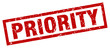 © Aquir - square grunge red priority stamp