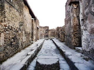 Poster - Streets of Pompeii 