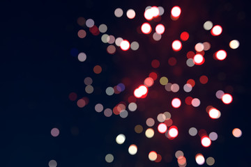 Abstract blurry background with defocused bokeh light elements