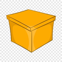 Poster - Square box icon in cartoon style isolated on background for any web design 