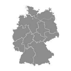 Wall Mural - germany map - stock vector