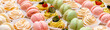 © Alex Tihonov - Panoramic image tray with delicious dessert