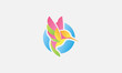 colibri logo design, vector, art, colorfull