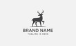 deer logo design, deer head, animal, wildlife, vector
