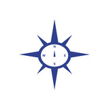 Fototapeta Miasta - Compass logo icon template