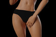 © PixlMakr - Sexy slim woman in black panties