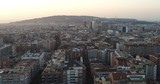 Fototapeta Miasto - Aerial view in Barcelona. City of Catalonia. Spain. Drone Photo