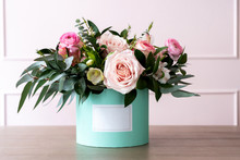 Beautiful Bouquet Of Flowers In A Box