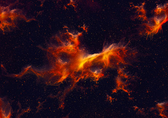 Wall Mural - nebula and stars in night sky. space background.