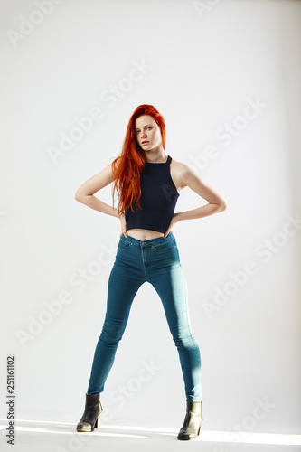 redhead jeans