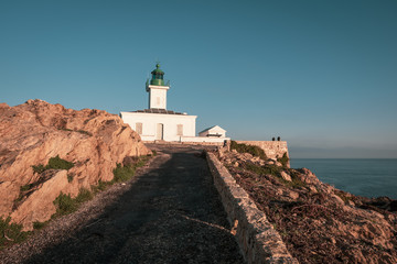 Sticker - Lighthouse at La Pietra in Ile Rousse in Corsica