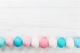 Fototapeta  - Colorful easter eggs backdrop