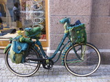 Fototapeta  - My mom dressed me for the cold weather, Malmö, Sweden.