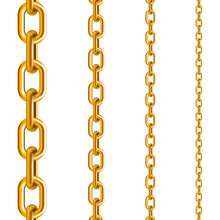 Gold Chains In Different Sizes