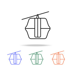 Poster - funicular icon. elements of simple web icon in multi color. premium quality graphic design icon. sim