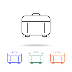 Poster - suitcase icon. Elements of simple web icon in multi color. Premium quality graphic design icon. Simple icon for websites, web design, mobile app, info graphics