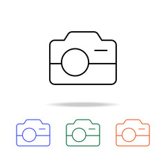 Poster - camera icon. Elements of simple web icon in multi color. Premium quality graphic design icon. Simple icon for websites, web design, mobile app, info graphics