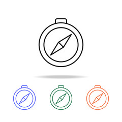 Poster - compass icon. Elements of simple web icon in multi color. Premium quality graphic design icon. Simple icon for websites, web design, mobile app, info graphics