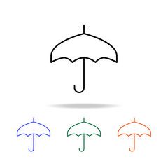 Poster - umbrella icon. Elements of simple web icon in multi color. Premium quality graphic design icon. Simple icon for websites, web design, mobile app, info graphics